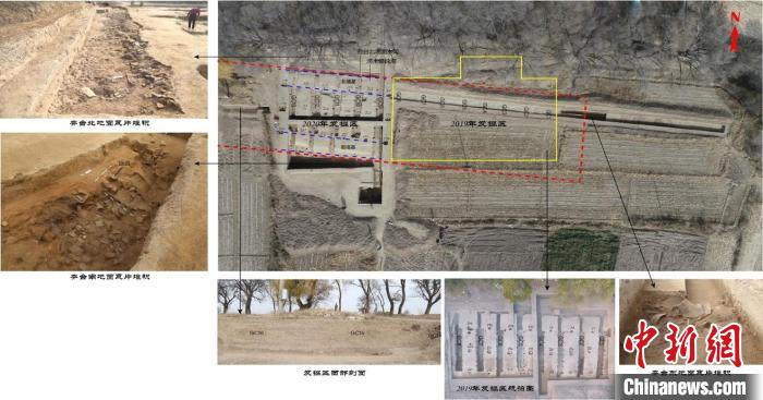 沙梁子古城遺址發(fā)現(xiàn)的夯土臺基 內(nèi)蒙古自治區(qū)文物考古研究院供圖