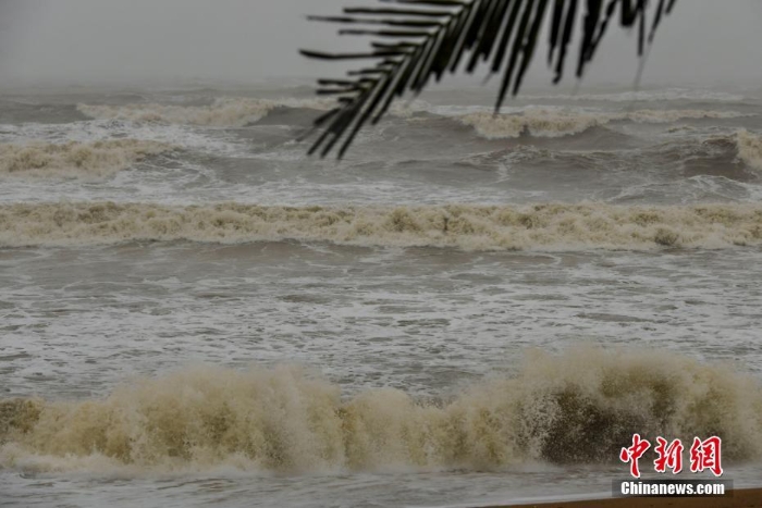 臺風“圓規(guī)”登陸海南博鰲