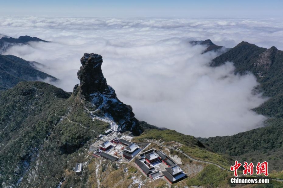 世界自然遺產(chǎn)地梵凈山云海美如畫