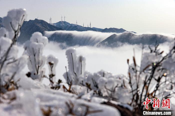 湖南臨武縣：通天山春雪云霧美如畫