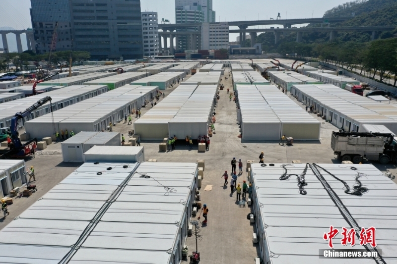 中央援建的香港青衣“方艙醫(yī)院”正式竣工