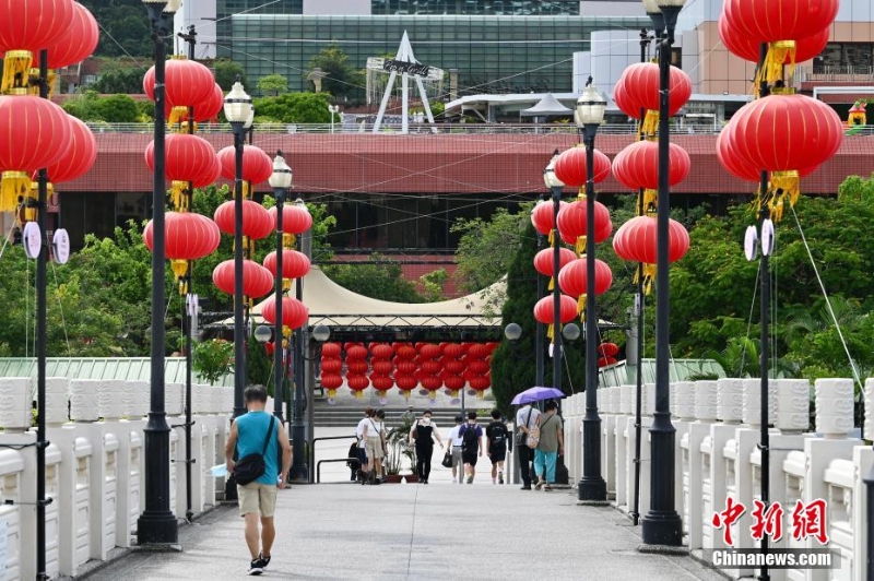 （慶祝香港回歸祖國25周年）香港沙田慶回歸氣氛濃