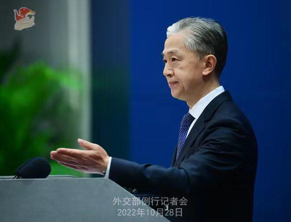 外交部發(fā)言人汪文斌。 薛偉 攝