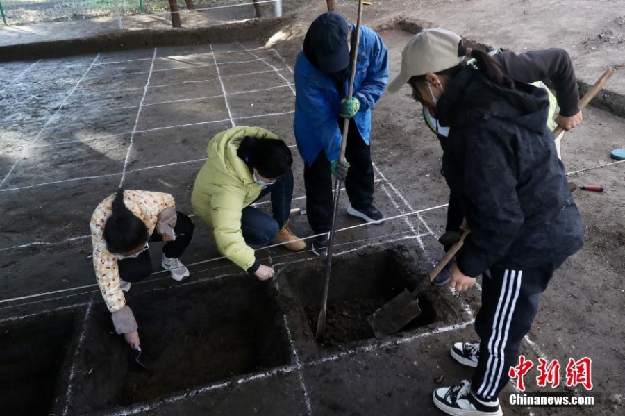 圓明園考古發(fā)掘揭露出“田字房”和皇家稻田遺址