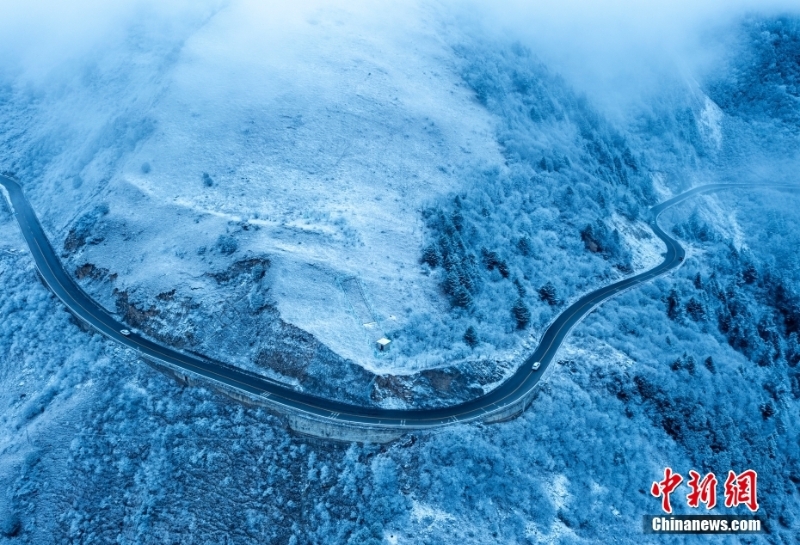 霧凇現(xiàn)身！四川臥龍自然保護(hù)區(qū)銀裝素裹