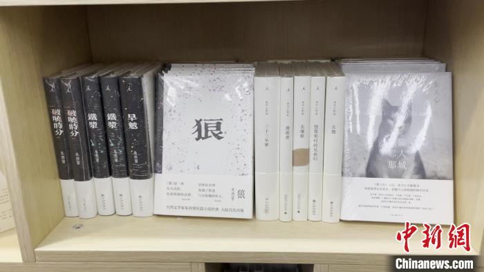 第35屆北京圖書訂貨會于24日開幕。圖為一展位顯眼處擺放著作家朱西甯的作品?！≡o寧 攝