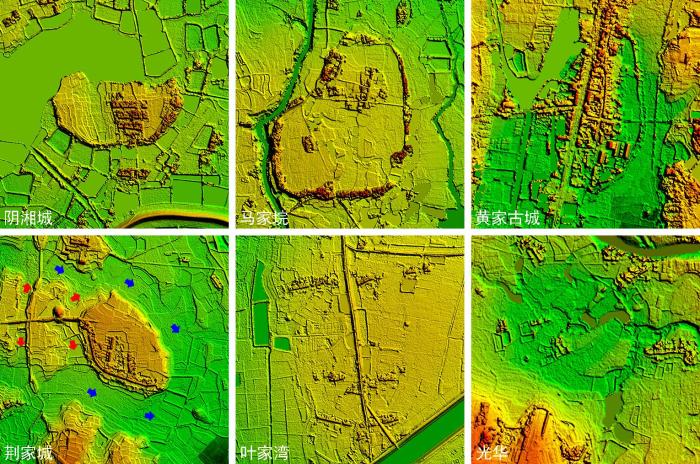 荊山南麓聚落的數(shù)字表面模型(1km×1km)。　劉建國 供圖