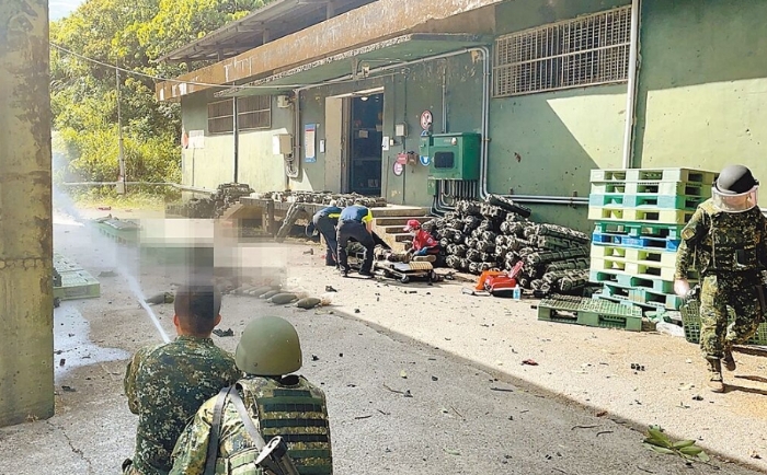 圖為基隆臺(tái)陸軍六軍團(tuán)第三支部祥豐營區(qū)曾發(fā)生彈藥爆炸意外。圖片來源：臺(tái)灣《中國時(shí)報(bào)》。