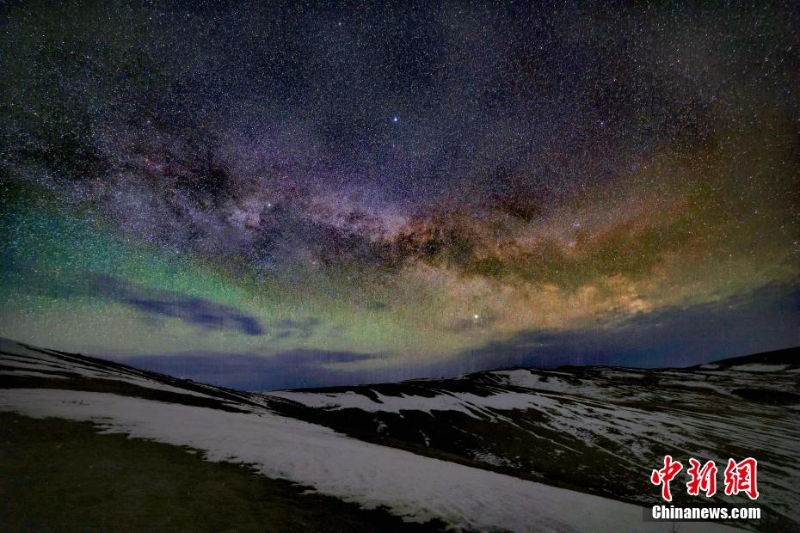 賞額爾古納冬夜里的璀璨星空